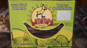 Bananas 2 Go: Sun-dried bananas that are produced at Santa Elena coffee farm near Quetzaltenango.  Mostly sold regionally to cafes and specialty stores.